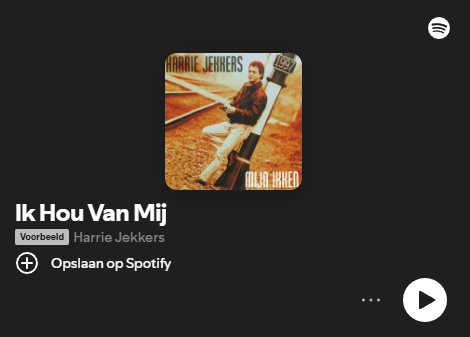 Spotify Harry Jekkers Ik hou van mij